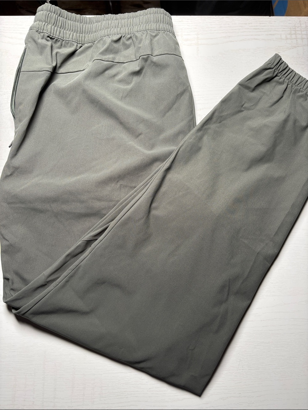 Men's Lightweight Elastic Waist Jogger Pants - Gray all in motion size L